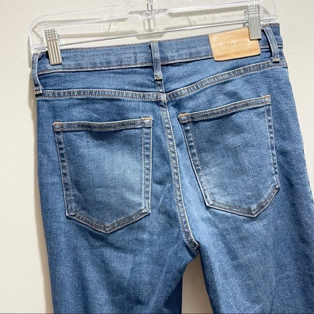 EVERLANE Women’s High Rise Skinny Ankle Jean Medium Wash Stretch Size 27 - Picture 6 of 9